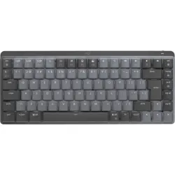 Logitech mx mini mechanical tastiera rf senza fili + bluetooth qwerty us international grafite, grigio