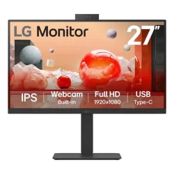 Lg monitor 27ba850 27`` led ips 100hz 16:9 full hd 5ms 250 cdm webcam pivot usb-c dock dp-hdmi multimediale