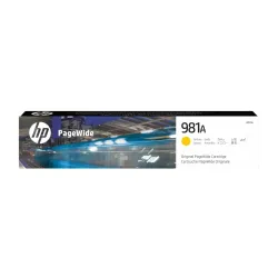 HP 981A Cartuccia PageWide Originale Giallo, 6.000 Pagine, J3M70A Sigillata OEM