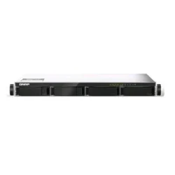 Qnap ts-435xeu nas chassis rack 1u marvell cn9131 2.2ghz ram 4gb-4 bay hdd/ssd 2.5/3.5-2 slot sfp+ 2xrj-45 black