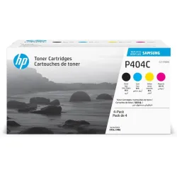 Samsung confezione da 4 cartucce toner originali hp clt-p404c (ciano/magenta/giallo/nero)