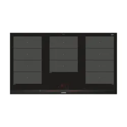 Siemens ex975lxc1e piano cottura nero, acciaio inox da incasso piano cottura a induzione 5 fornello(i)