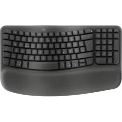 Logitech wave keys for business tastiera rf senza fili + bluetooth qwertz tedesco grafite