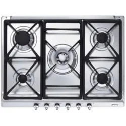 Smeg Piano Cottura Incasso Gas 5 Zone 70/75cm Inox Se70sgh-5 8017709113162