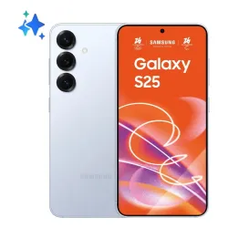Samsung galaxy s25 smartphone ai, display 6.2\`\` fhd+ dynamic amoled 2x, fotocamera 50mp, ram 12gb, 256gb, 4.000 mah, icyblue