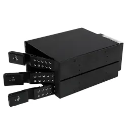Startech.com scheda backplane per rack portatili hot-swap trayless in alluminio 3 alloggiamenti per sas ii/sata iii 3,5\- hdd 6