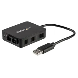 Startech.com convertitore da usb a fibra ottica - 100 mbps - adattatore di rete compatto da usb 2.0 a fibra - compatibile con