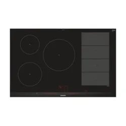 Siemens ex875lvc1e piano cottura nero, acciaio inox da incasso piano cottura a induzione 5 fornello(i)