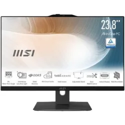 Msi modern am242tp 1m-1227eu all in one 23.8 full hd touch screen intel core 5 120u ram 8gb-ssd 512gb nvme-intel graphics-wi-fi 6e + gigabit lan-web cam-win 11 prof nero