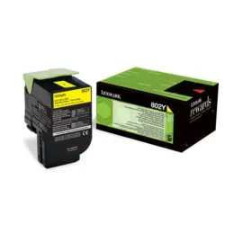 Toner Lexmark 802Y Giallo 80C20Y0 Nuovo OVP Originale CX310 CX410 C510 Fattura IVA
