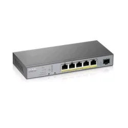 Zyxel gs1350-6hp-eu0101f switch 5 porte gestito l2 gigabit poe budget 60w