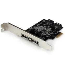 Startech.com scheda controller pci express sata 6 gbps esata 2 porte - scheda pcie sata iii a due porte - 2 int/2 est