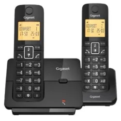 Gigaset essential 300 cordless black duo