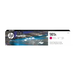 Cartuccia di inchiostro magenta HP 981A J3M69A originale PageWide Enterprise rosa
