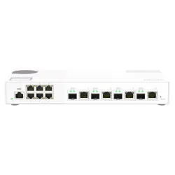 Qnap qsw-m2106-4c switch di rete gestito l2 2.5g ethernet (100/1000/2500) bianco