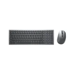Dell km7120w tastiera mouse incluso ufficio rf senza fili + bluetooth qwerty us international grigio, titanio
