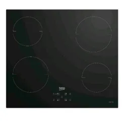 Beko hii64401qt piano cottura a induzione 60cm 4 zone piano in vetro nero