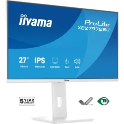 Iiyama prolite xb2797qsu-w1 monitor pc 68,6 cm (27\) 2560 x 1440 pixel quad hd led bianco
