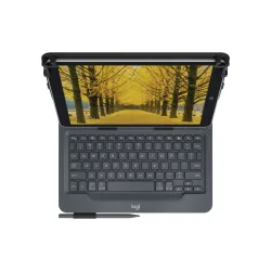 Logitech universal folio with integrated keyboard for 9-10 inch tablets nero bluetooth qwerty inglese uk
