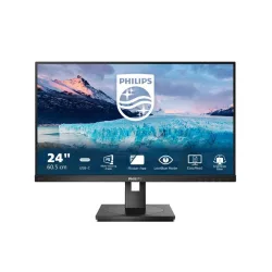 Philips 243s1/00 23.8 led ips full hd 16:9 75hz 4ms contrasto 1.000:1 hub usb hdmi displayport usb-c 65 docking altoparlanti incorporati nero