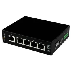 Startech.com switch di rete commutatore industriale gigabit ethernet a 5 porte non gestito - guide din / montabile a parete