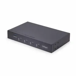 Startech.com switch km a 4 porte con commutazione del mouse, switcher usb per tastiera/mouse, audio 3,5 mm/usb, condivisione
