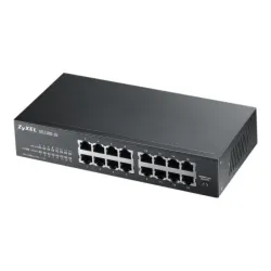 Switch unmanaged, 16 porte gigabit, design senza ventole, desktop/rack - gs1100-16-eu0104f