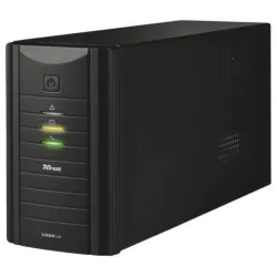 Trust oxxtron gruppo di continuita` 1.000 va 480 watt con 2 prese shucko nero