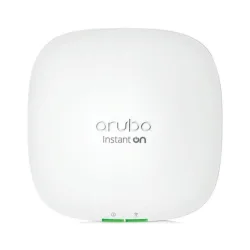 Hpe instant on ap22 access point wireless dual band 2.4/5ghz wi-fi 6 bluetooth 1774 mbit/s multi user mimo 1 x ethernet 1000 (uplink) poe con adattatore di alimentazione 12 v/18 w montabile a soffitto
