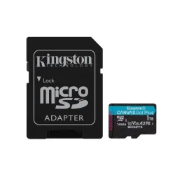 Scheda microSDXC Canvas Go Plus Gen4 200MB/s A2 U3 V30 da 1 TB + adattatore