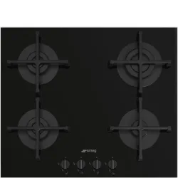 Smeg Piano Cottura Incasso Gas 4 Zone Filo 60cm Nero Pv264b 8017709329020