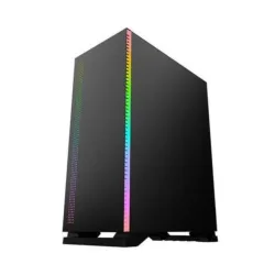 Machpower gmsc15 case gaming atx micro-atx pannello laterale finestrato in vetro temperato 1 fan argb 3 usb/audio no alimentatore black
