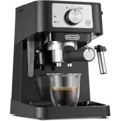 De longhi ec260.bkg macchina da caffe` espresso manuale caffe` in polvere cappuccinatore 1.100 w 1 lt acciaio/nero