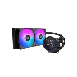 Cooler master ml core nex digital 240 black argb dissipatore per cpu a liquido due ventole 120mm display led lga1851-1700-1200 am5-am4 nero