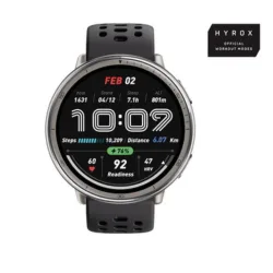 Amazfit active 2 round smartwatch 44mm 1.32 pagamenti con nfc ai controllo vocale gps e mappe gratuite 5atm per android e ios nero