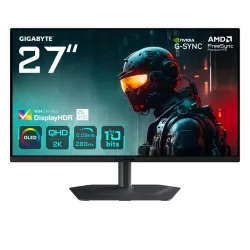 Gigabyte mo27q2a monitor da gioco oled 2k qhd 27\ - 2560 x 1440, 280hz, 0,03ms, 250 cd/m², freesync premium pro, displayhdr
