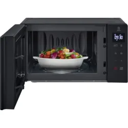 Lg mh6032gas forno a microonde 20 lt con grill al quarzo 700 w programmi automatici scongelamento rapido defrost nero