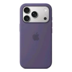 Apple iphone 17 pro custodia in silicone magsafe purple fog