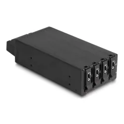 Delock mobiles speicher-rack - schwarz