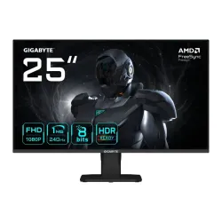 Monitor gigabyte gaming gs25f2a lcd ips led 24,5 240hz 1ms mm fhd 1920x1080 1000:1 nero 2xhdmi 1xdp vesa 20vm0-gs25f2abm-1eus
