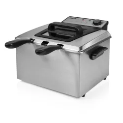 Princess 185000 friggitrice capacita` 5 litri potenza 3270 w zona fredda 3 cestini struttura in acciaio inox