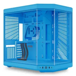 Hyte y70 blueberry milk case midi tower vetro temperato no-power e-atx/atx/matx/mini-itx