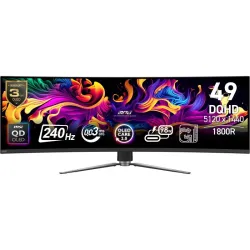 Msi mpg 491cqpxde qd-oled monitor pc 124,5 cm (49\) 5120 x 1440 pixel dual qhd nero