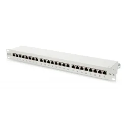 Digitus pannello patch 19`` schermato 24 porte 8 poli rj45 per reti categoria 6 - 1 unita`