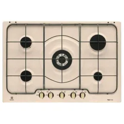 Electrolux rgg7253oon piano cottura a gas 5 fuochi 75 cm colore sabbia