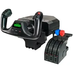 Logitech g flight yoke system nero usb 2.0 simulazione di volo analogico/digitale pc