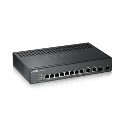 Zyxel gs2220-10-eu0101f switch di rete gestito l2 8 x 10/100/1000 + 2 x combo gigabit sfp montabile su rack nero