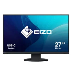 Eizo monitor 27 led ips 16:9 qhd 350 cdm, pivot, usb-c, dp/hdmi, flexscan, gar 7 anni