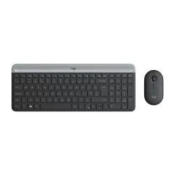 Logitech mk470 tastiera mouse incluso rf wireless slovacco grafite