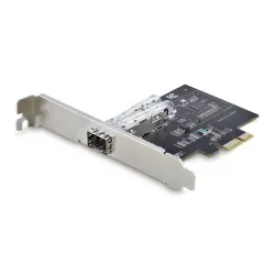 Startech.com scheda di rete sfp gbe a 1 porta, pcie 2.1 x1, intel i210-is, controller 1gbe, 1000base rame/fibra ottica, nic
